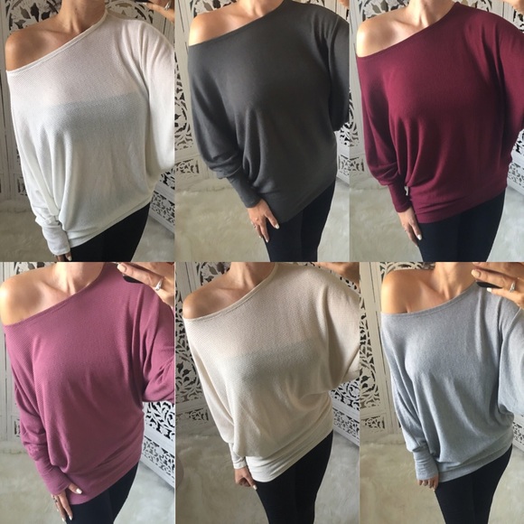 LAST 1️⃣ LIV Waffle Knit Long Sleeve Dolman - Picture 6 of 7